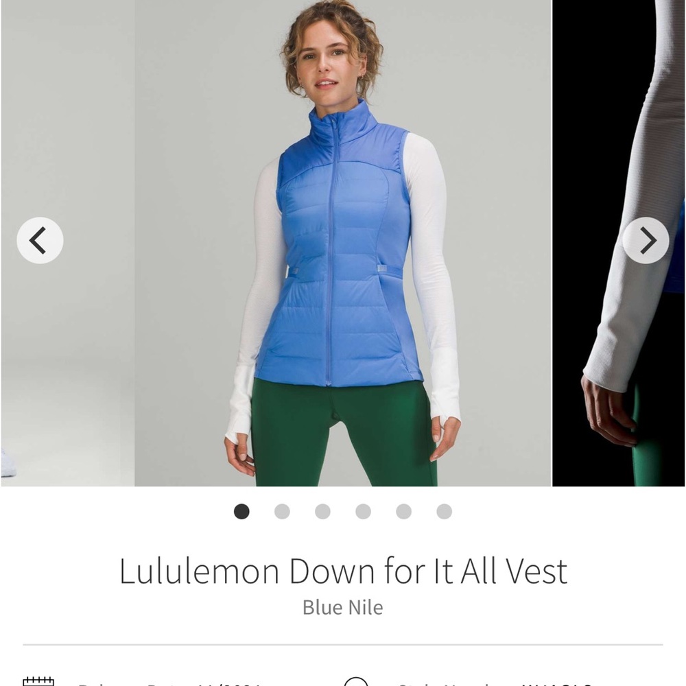 Lululemon Down For It All Vest